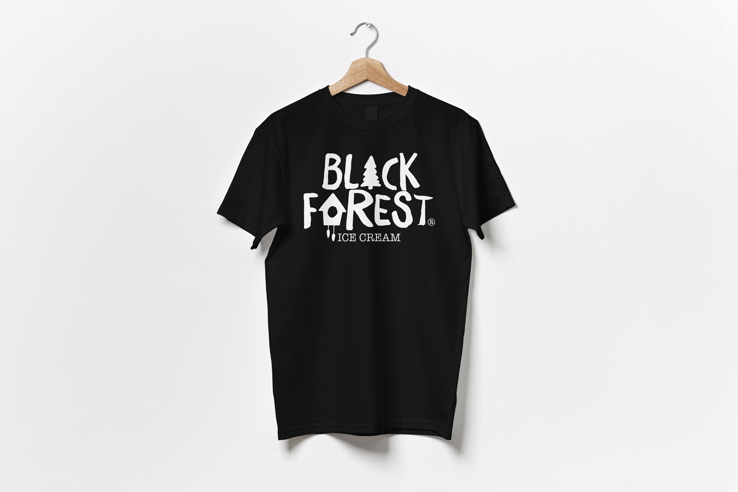 black forest ice cream textilien shirt